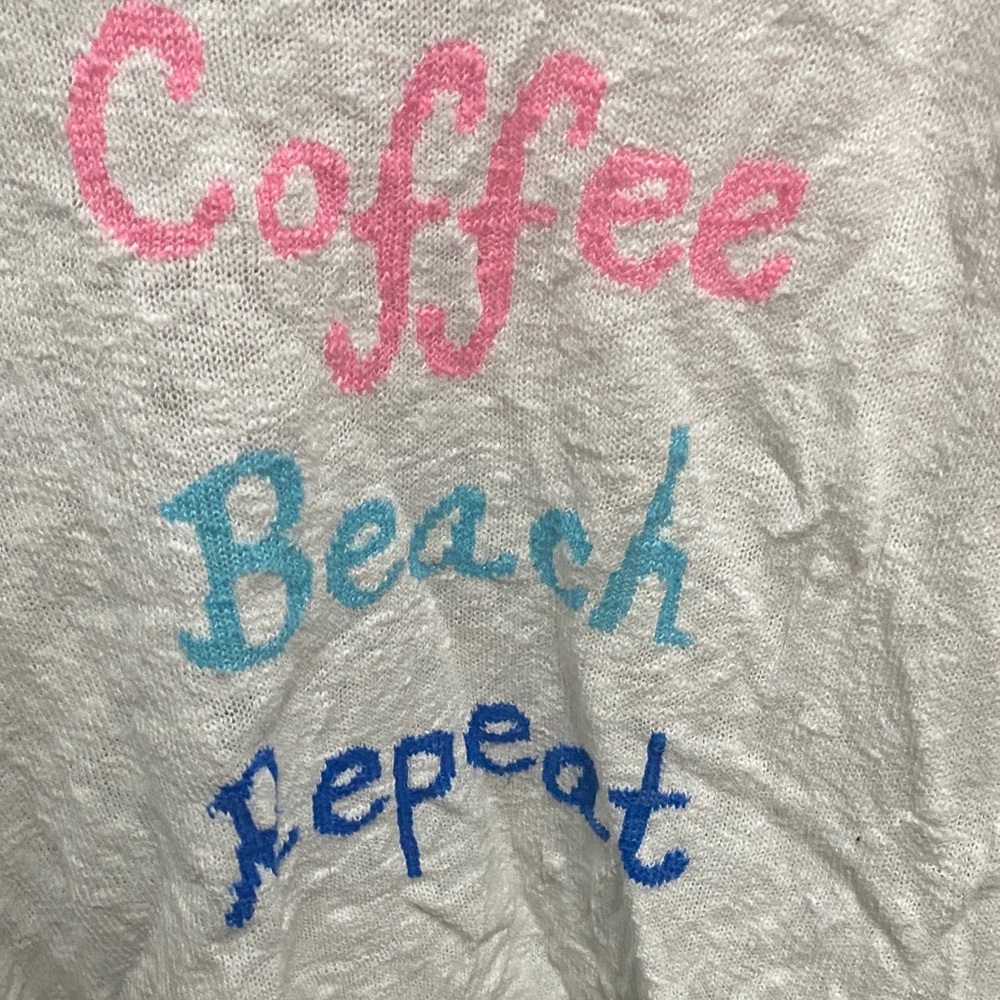 Lilly Pulitzer Cream Sweater with Pink Label